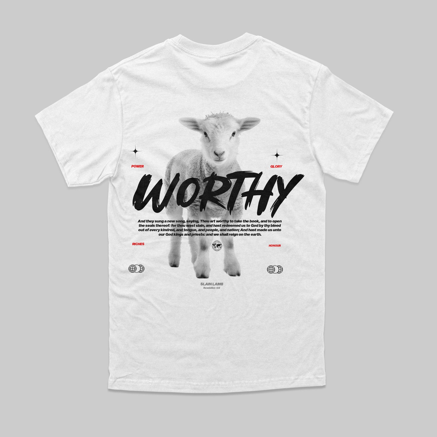 Tshirt Relaxed fit Worthy White