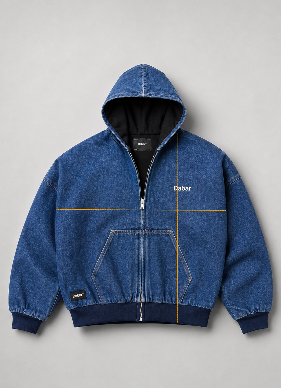 Denim Jacket Blue HEAVYWEIGHT "DABAR" (Fit Boxy)