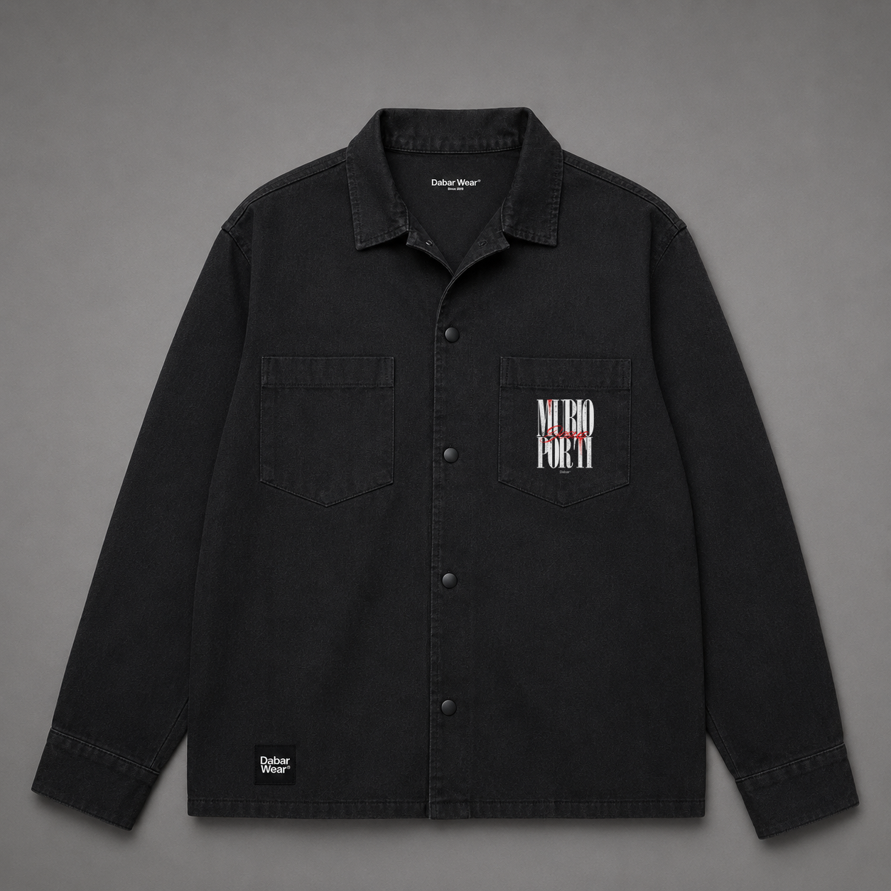 Denim Jacket "MURIO POR TI" (Fit Oversize)