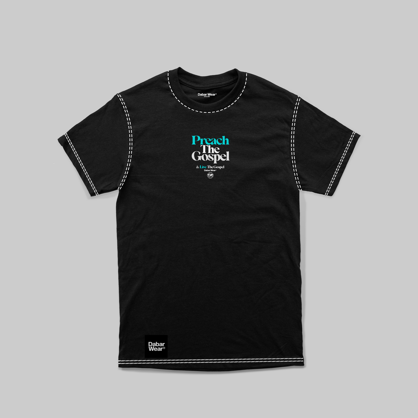 Tshirt Black Relaxed fit PREACH THE GOSPEL