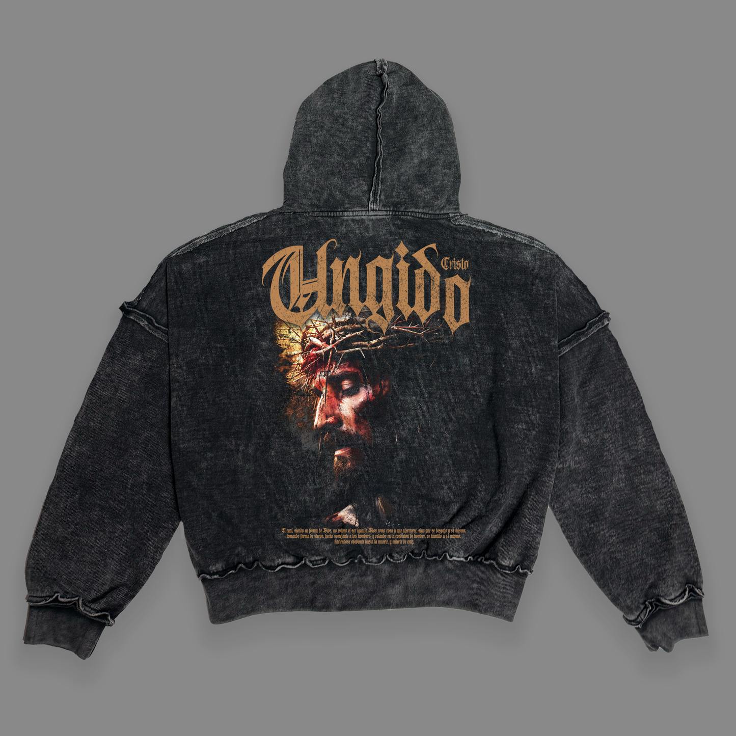 Hoodie Boxy Stone wash UNGIDO