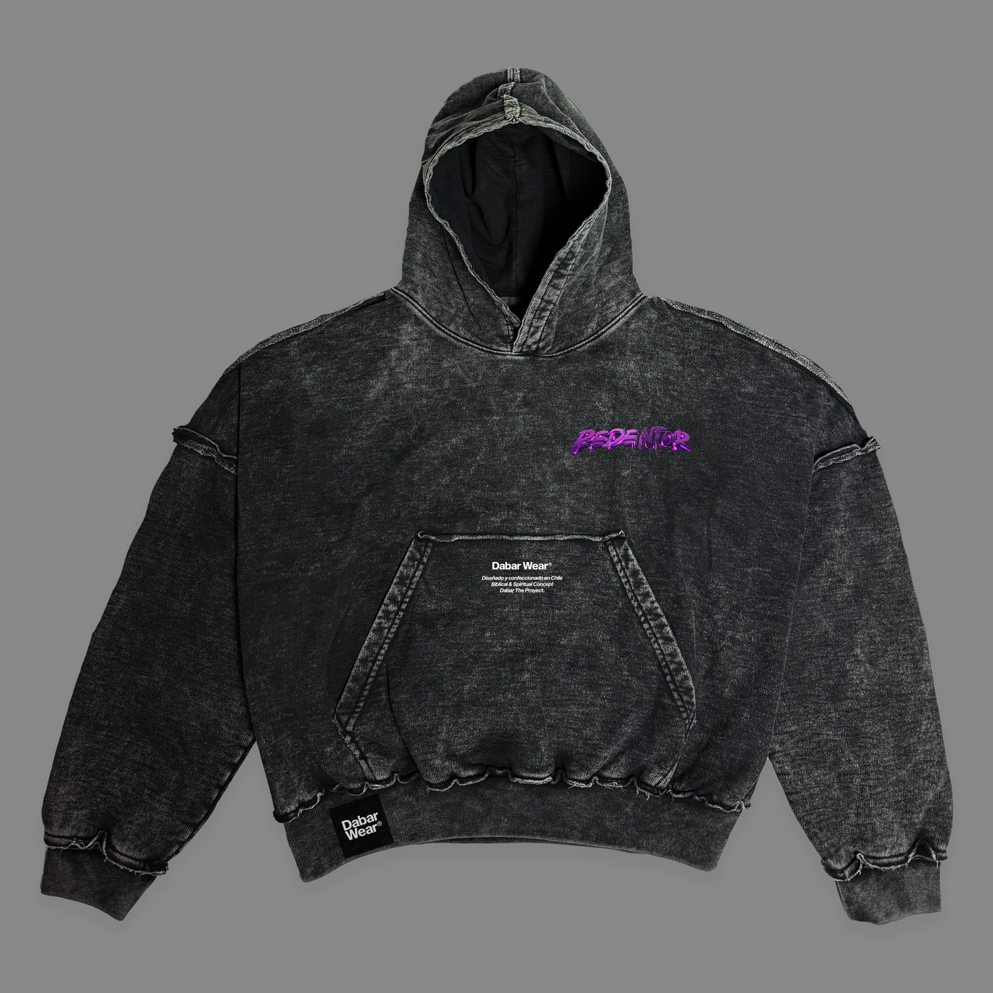 Hoodie Boxy Stone wash REDENTOR