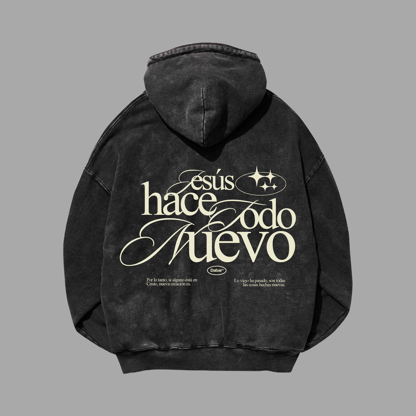 Hoodie Boxy Zip up acid wash TODO NUEVO