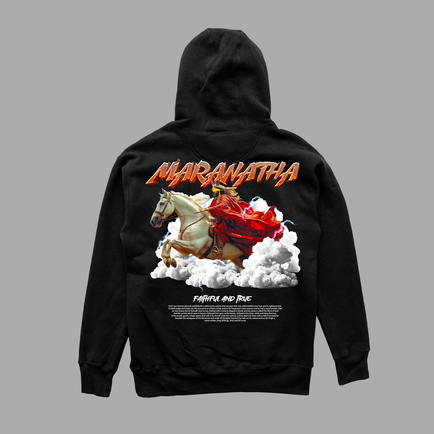 Hoodie Relaxed fit MARANATHA Black