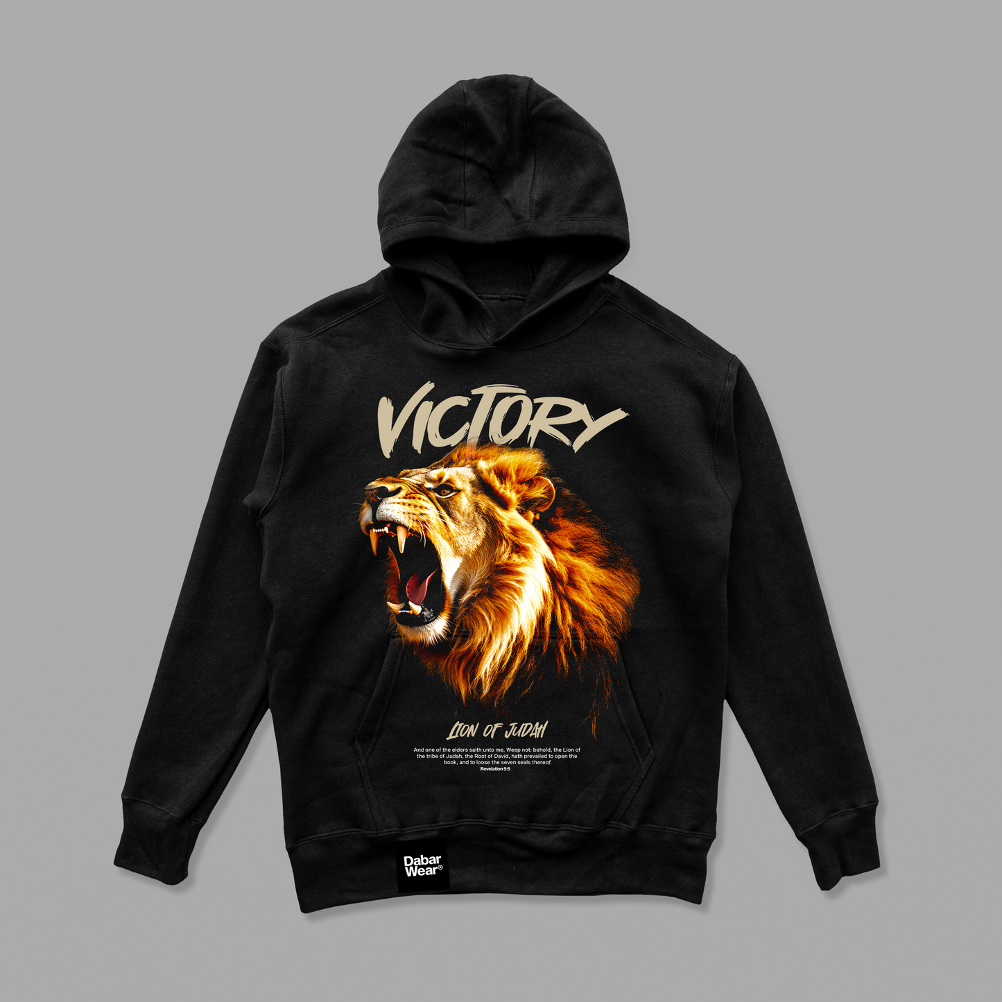 Hoodie Relaxed fit VICTORY Black