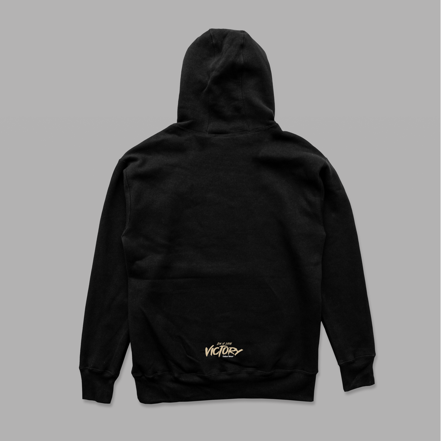 Hoodie relaxed negro VICTORY