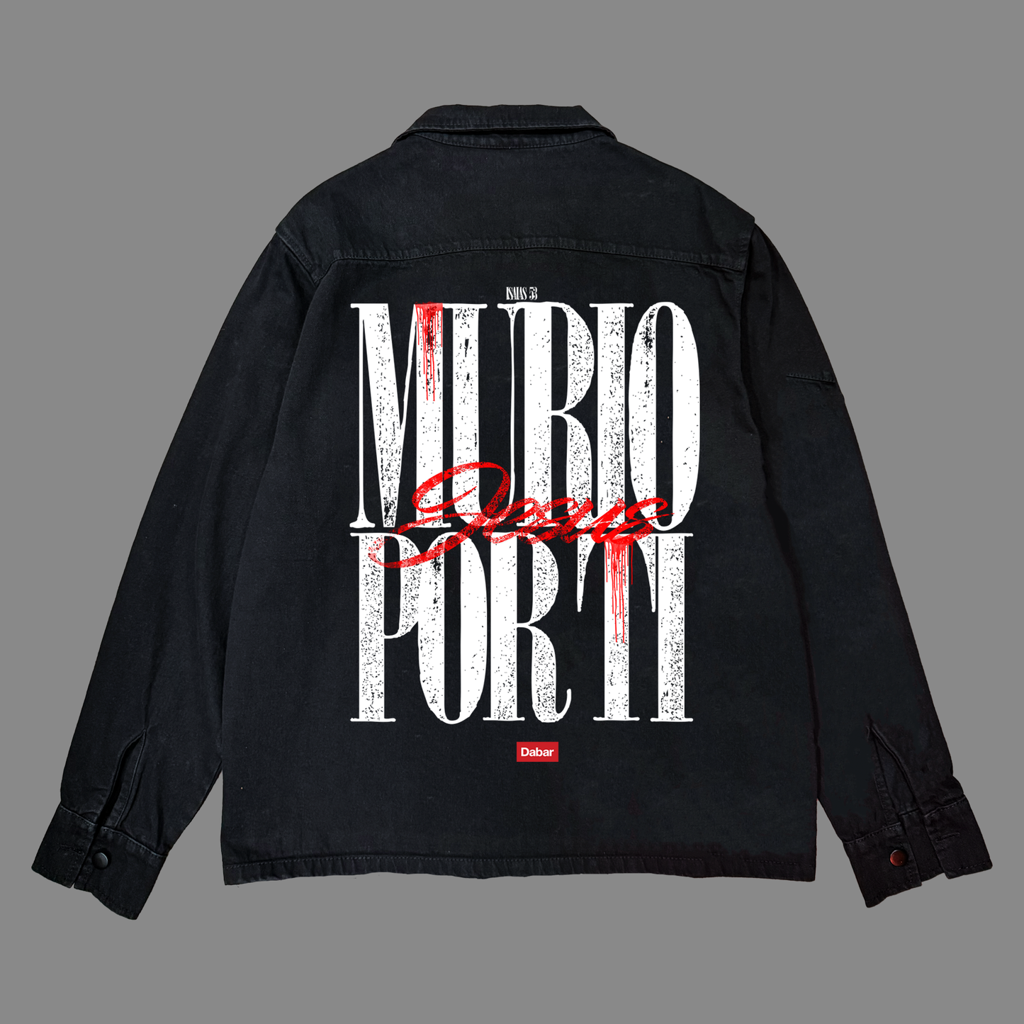 Overshirt Jeans negro lavado Relaxed Fit MURIO POR TI