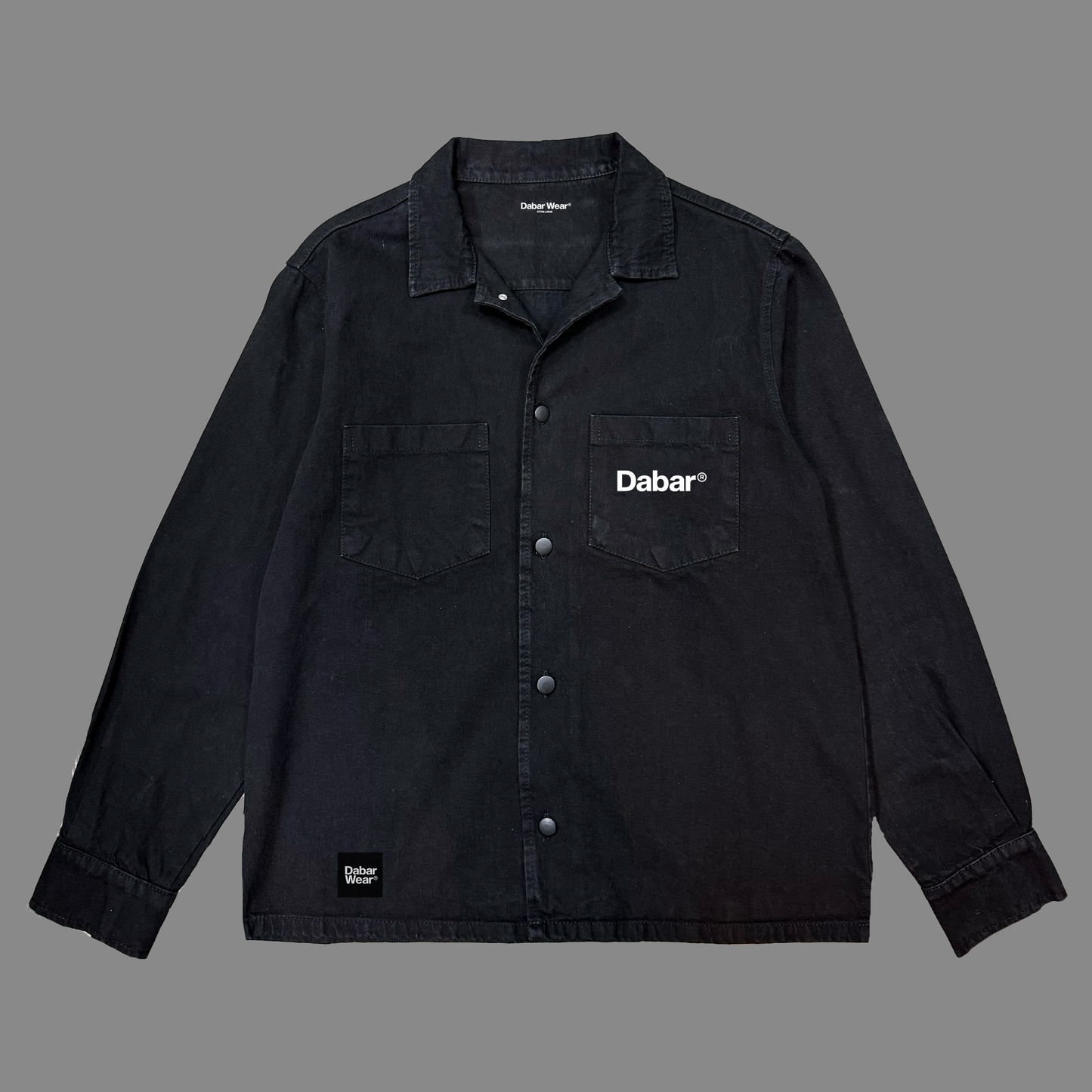 Overshirt Jeans negro lavado Relaxed Fit WORTHY