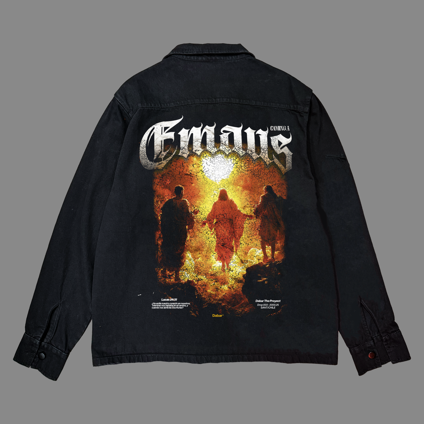 Overshirt Jeans negro lavado Relaxed Fit EMAUS