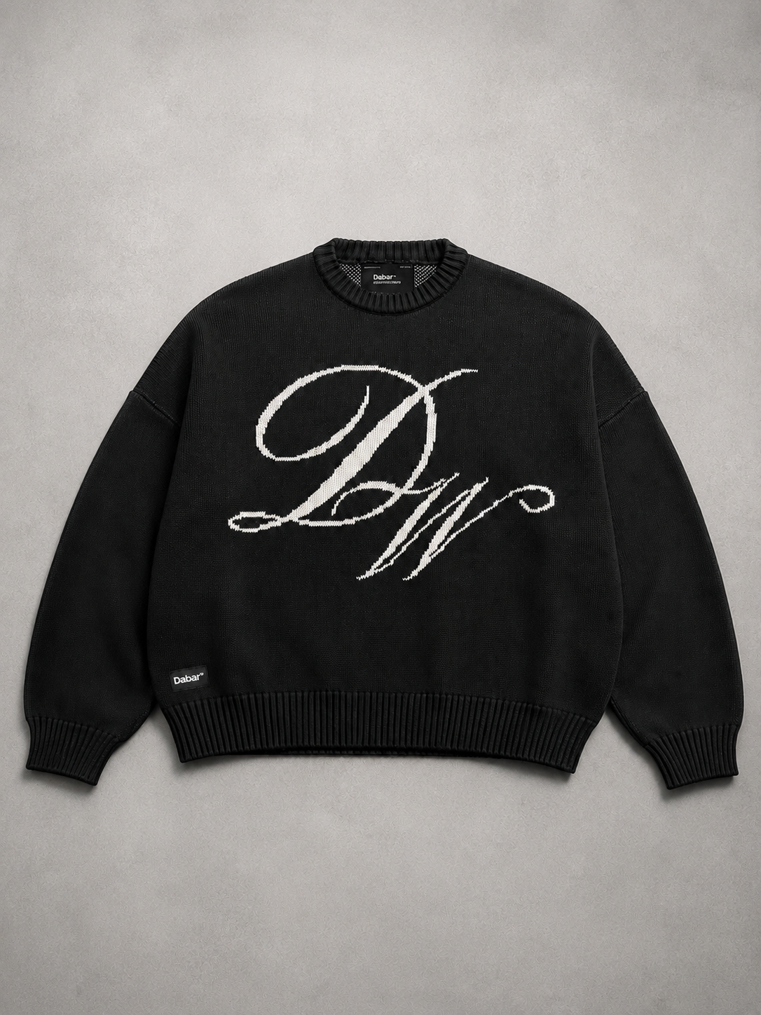 Sweater Black HEAVYWEIGHT "LOVE OVER FEAR" (Fit oversize)