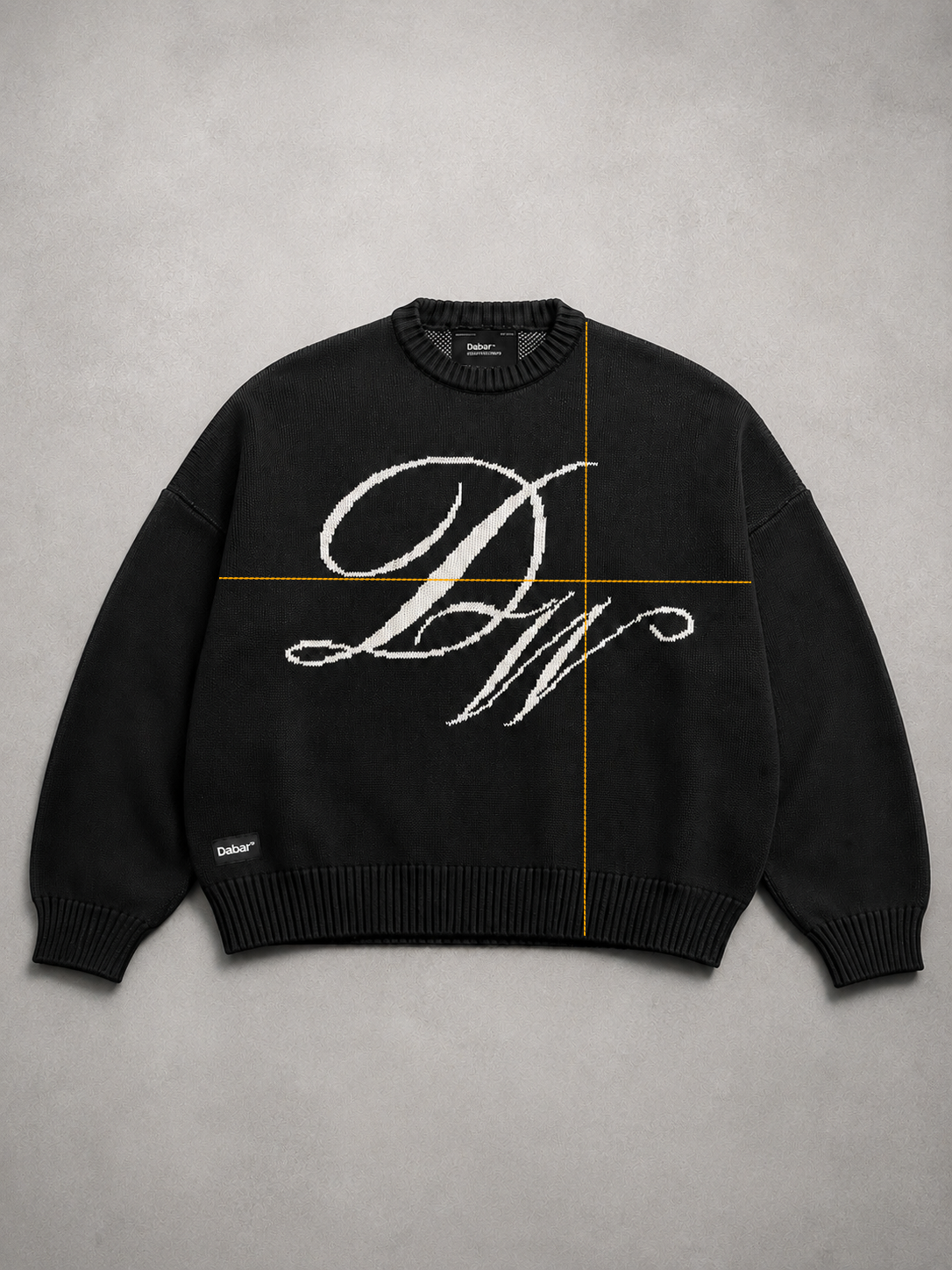 Sweater Black HEAVYWEIGHT "LOVE OVER FEAR" (Fit oversize)