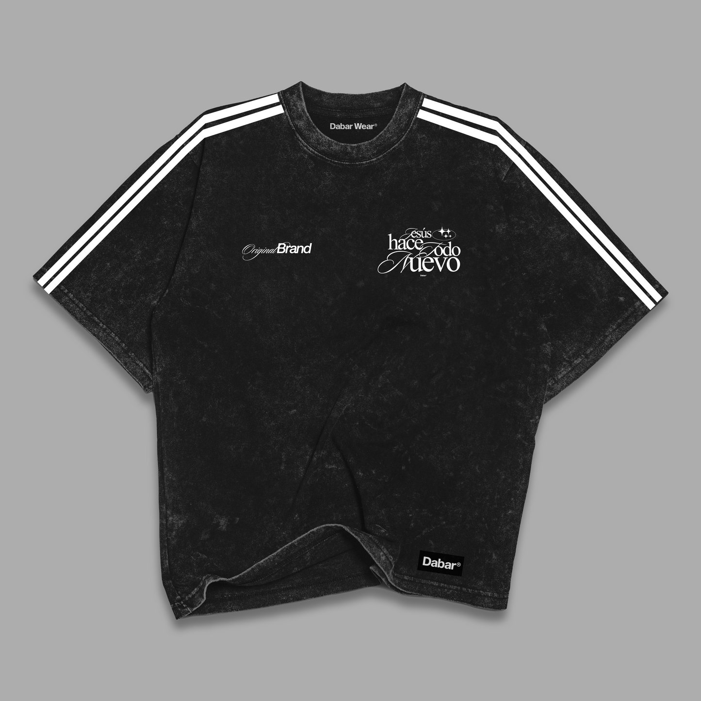 Tshirt Stonewash Lines Relaxed TODO NUEVO