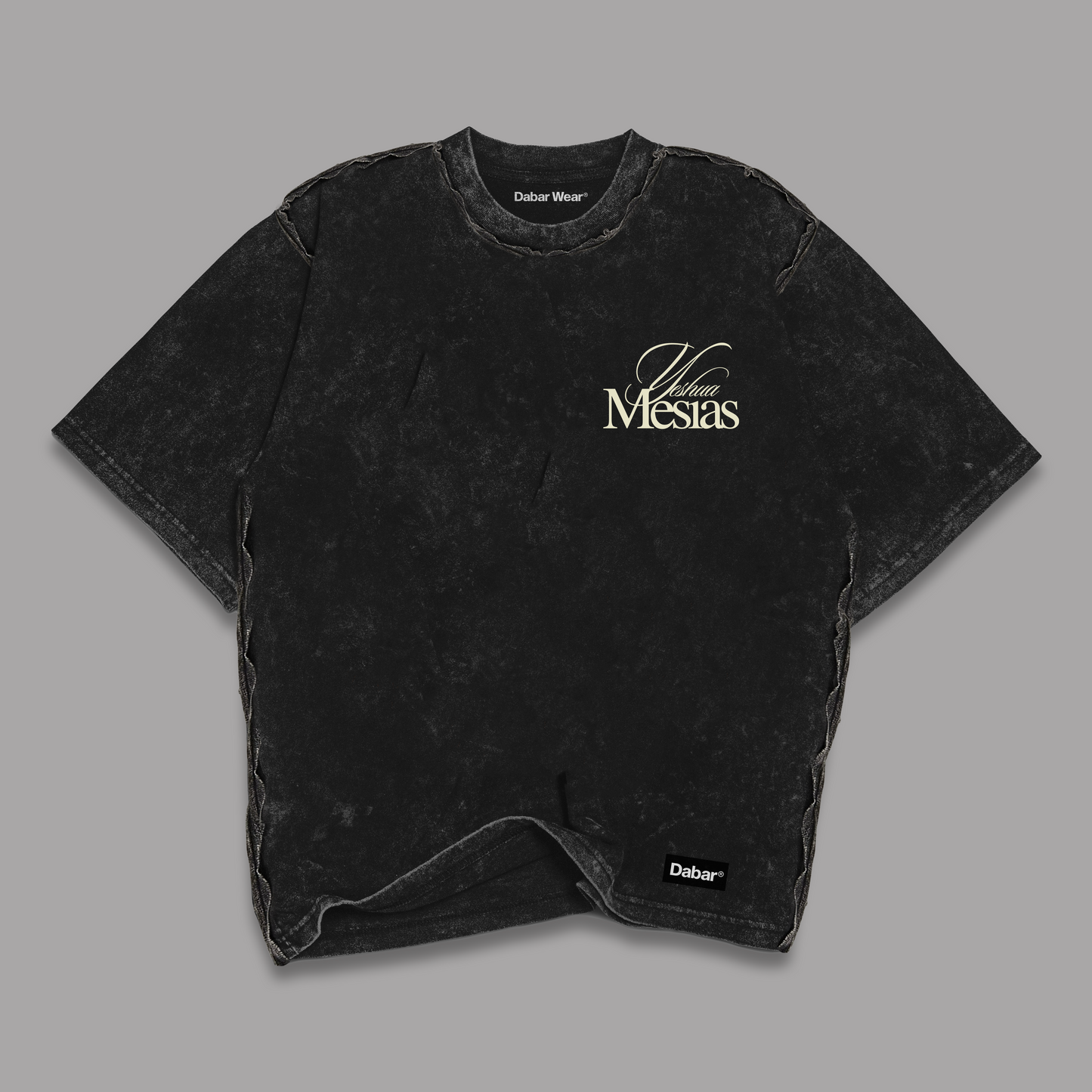 Tshirt Stonewash Distressed "MESIAS" (Fit Relaxed)