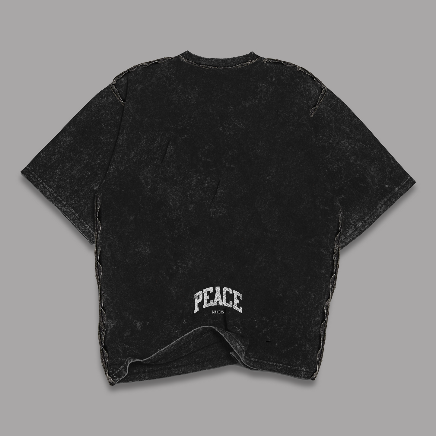 Tshirt Stonewash Distressed "PEACEMAKERS" (Fit Relaxed)
