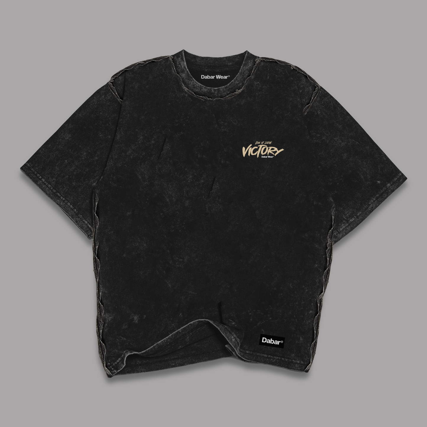 Tshirt Stonewash Distressed "VICTORY" (Fit Relaxed)