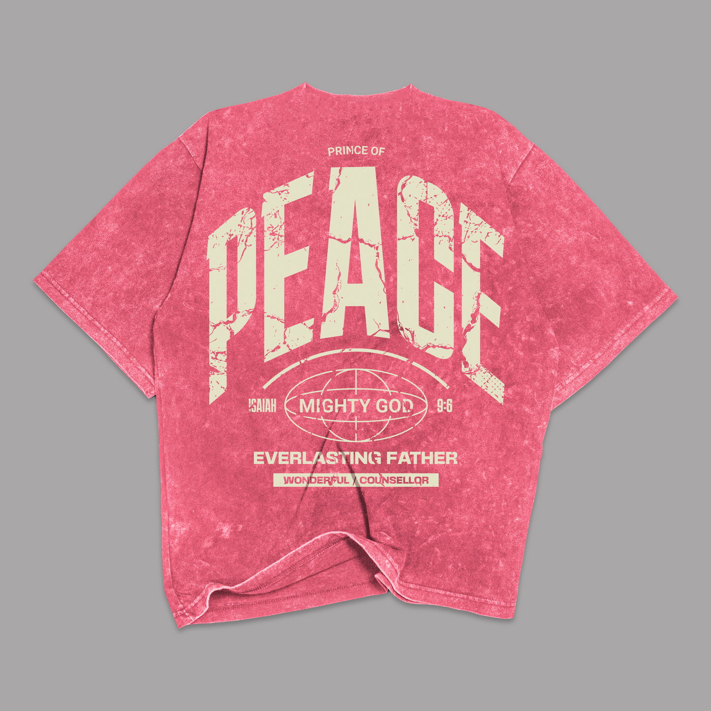Tshirt Stonewash Pink Relaxed PRINCE OF PEACE