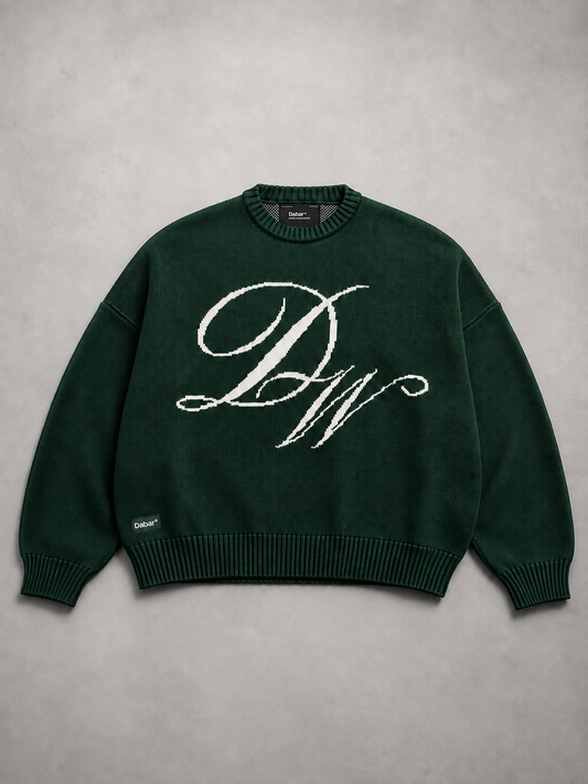 Sweater Green Forest HEAVYWEIGHT "LOVE OVER FEAR" (Fit oversize) (copia)