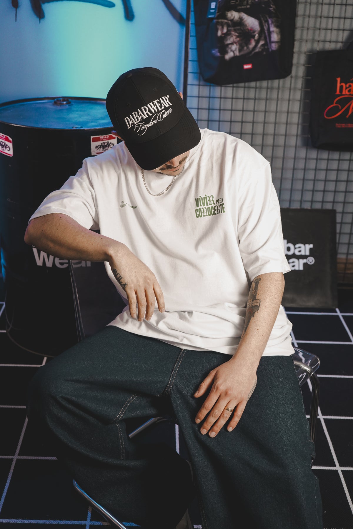 Tshirt White "VIVIR PARA CONOCERTE" (Fit oversize)