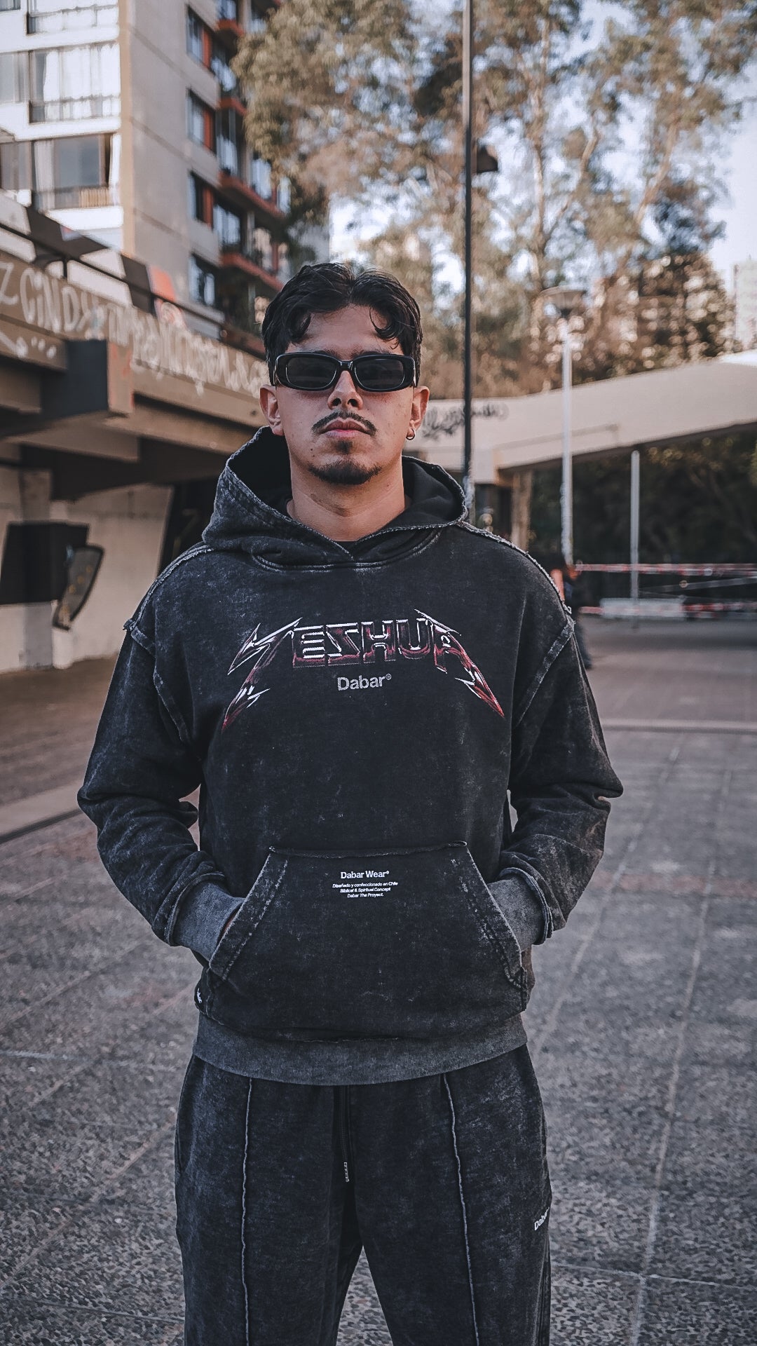 Hoodie Stonewash Distressed Relaxed ISAIAS 53 (unisex)