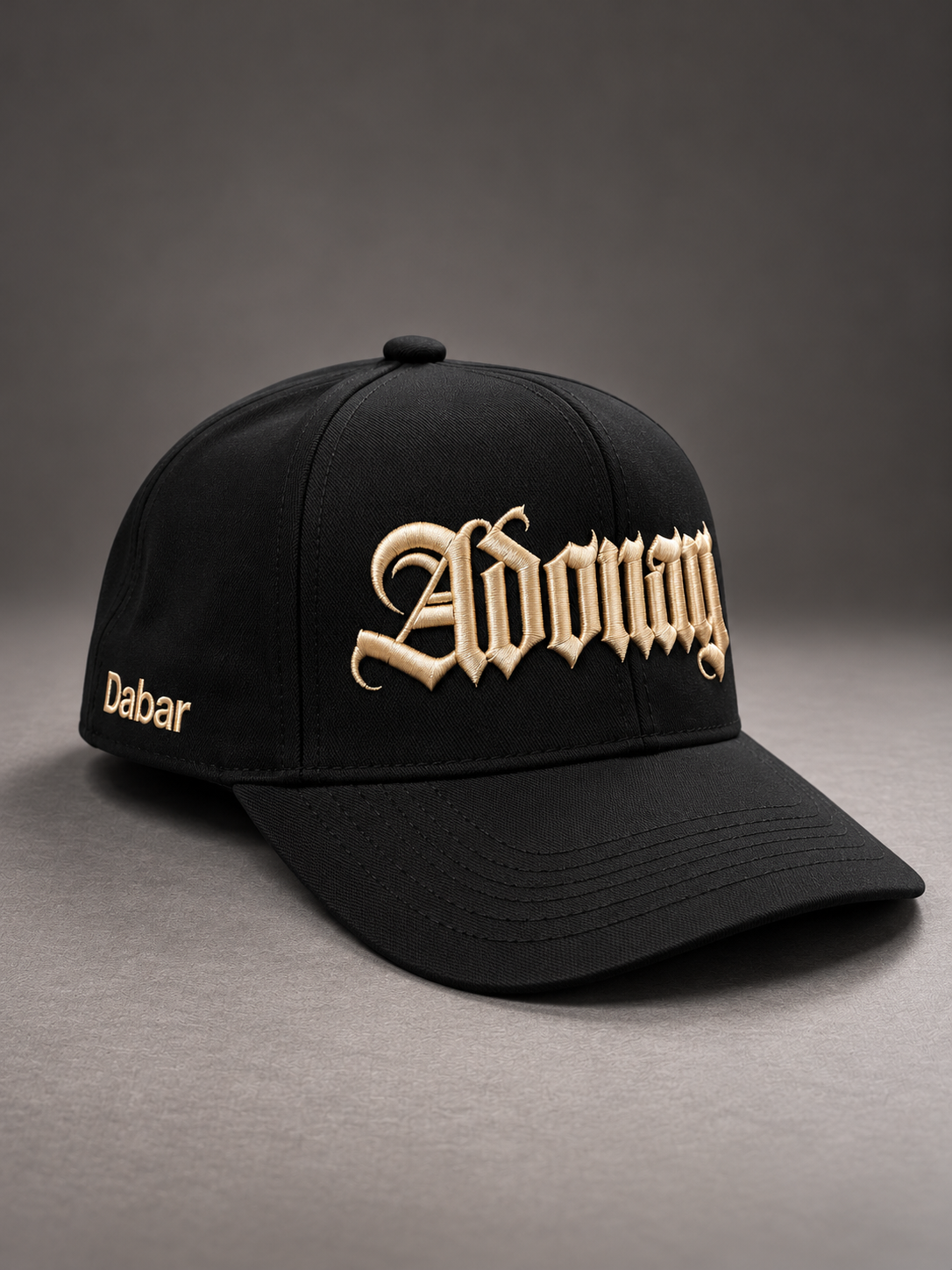 Cap Black "ADONAY" Bordado (Broche Ajustable)