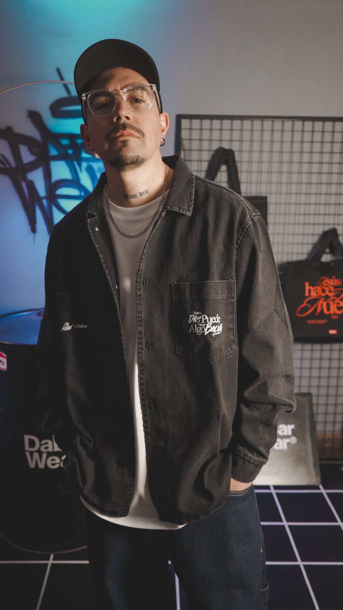 Denim Jacket ELEMENTO X DABAR "TODAVÍA DIOS" (Fit Oversize)