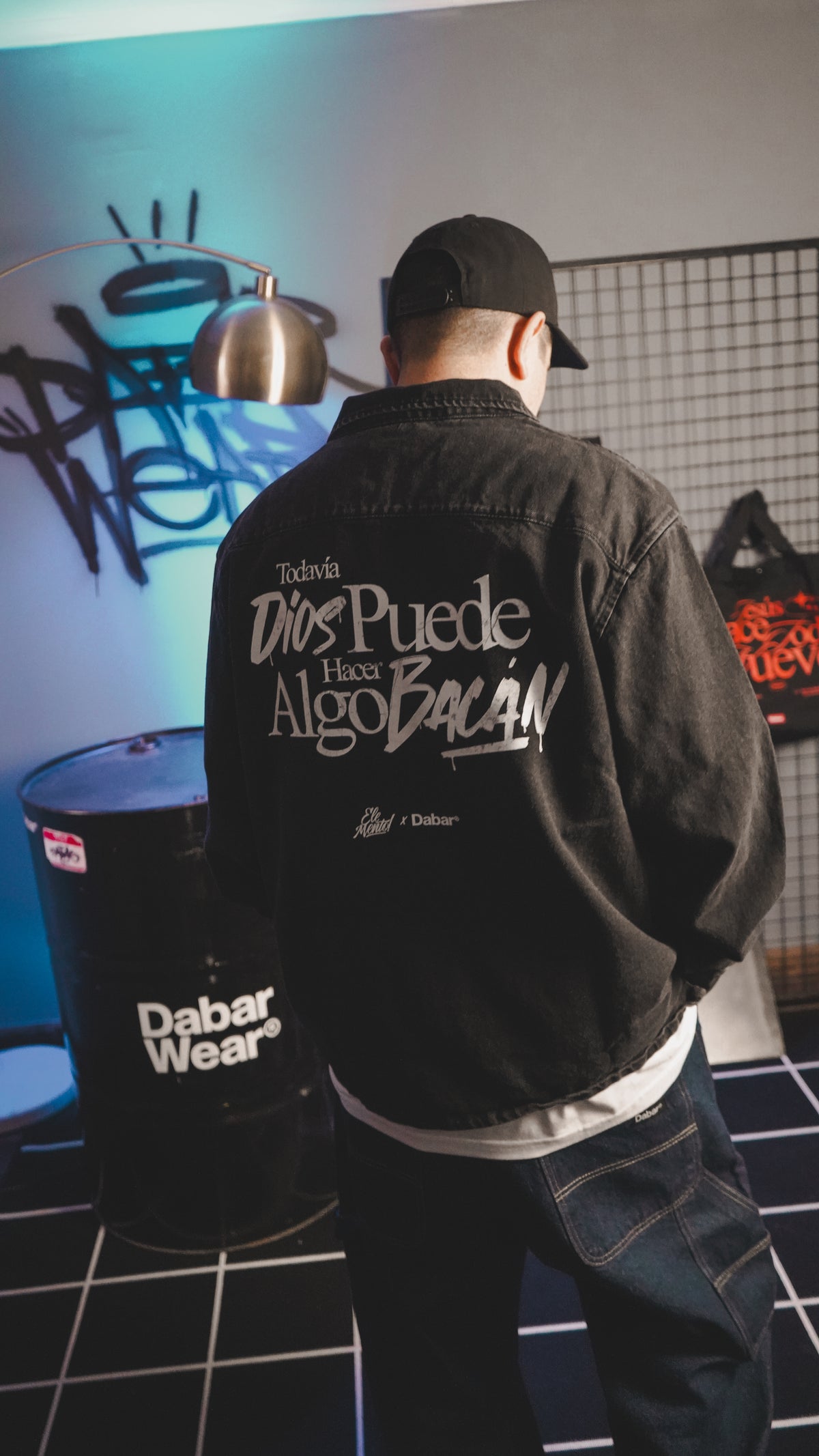 Denim Jacket ELEMENTO X DABAR "TODAVÍA DIOS" (Fit Oversize)