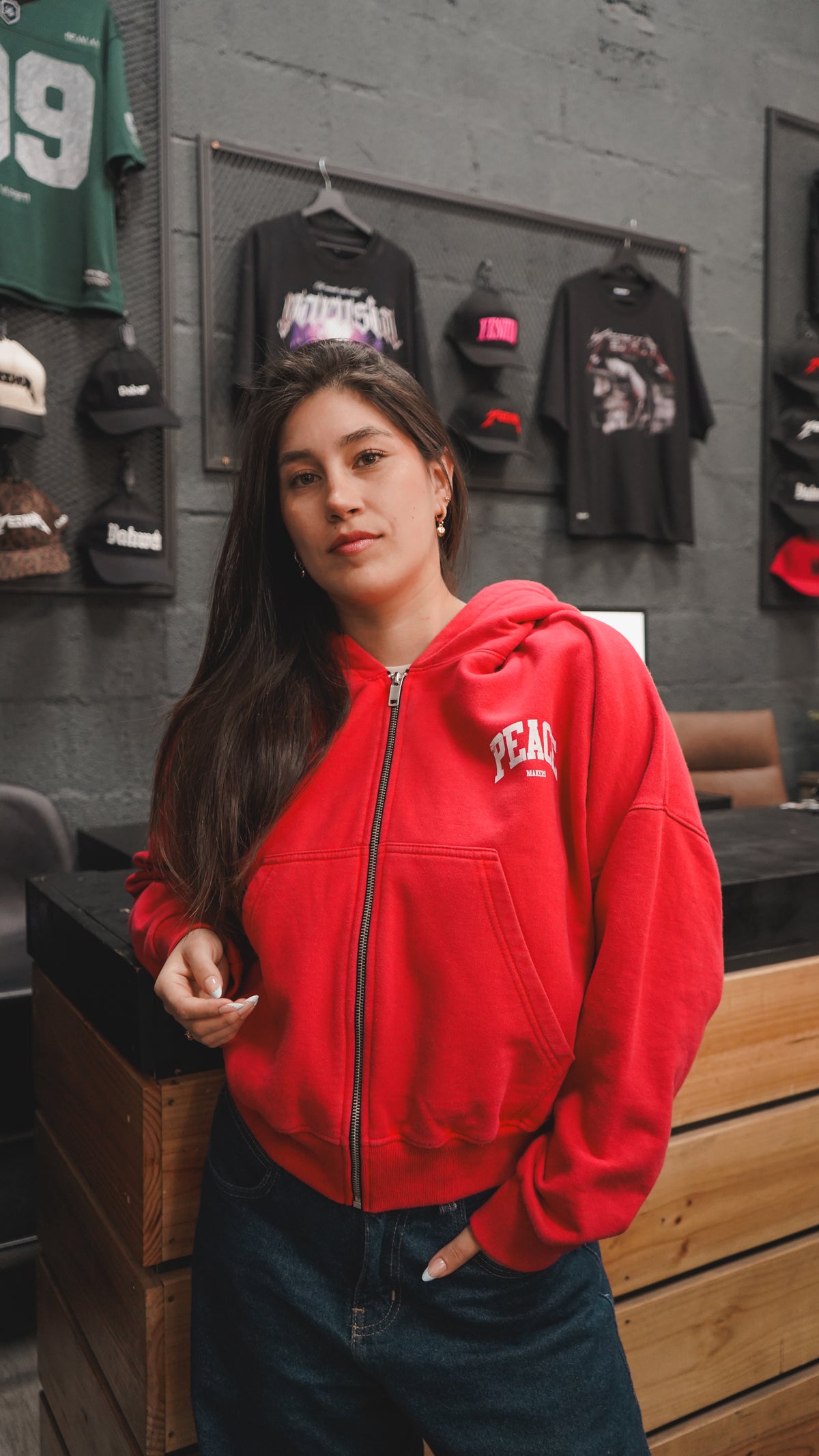 Hoodies Zipup COLORES (Fit Boxy)
