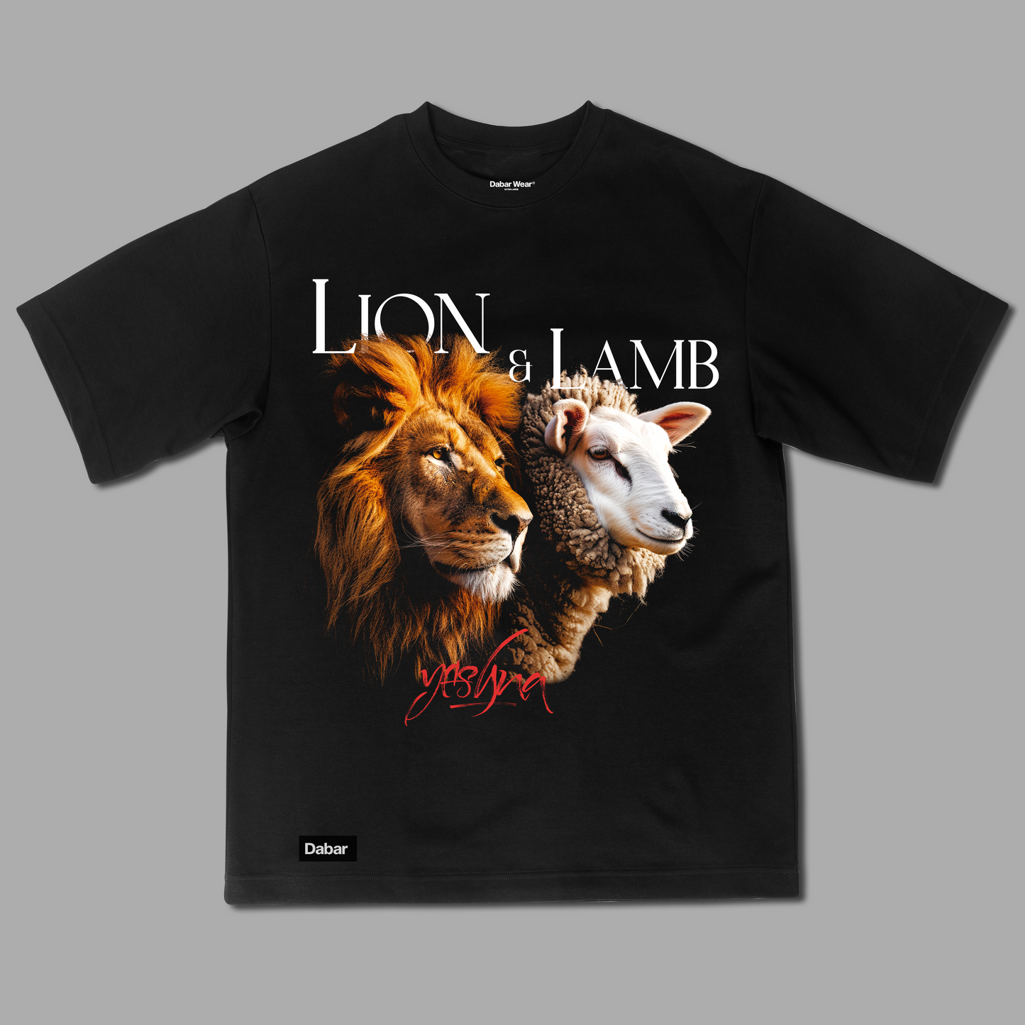 Tshirt Relaxed Black LION AND LAMB