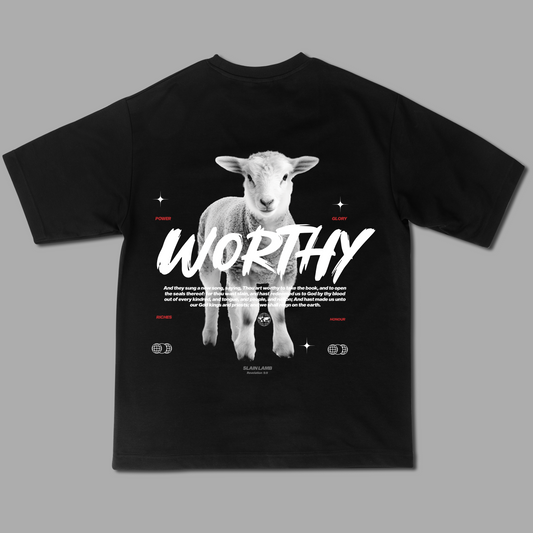 Tshirt Relaxed Black WORTHY