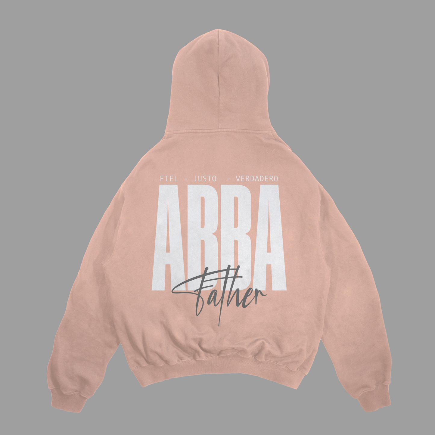 Hoodie Boxy Beige ABBA