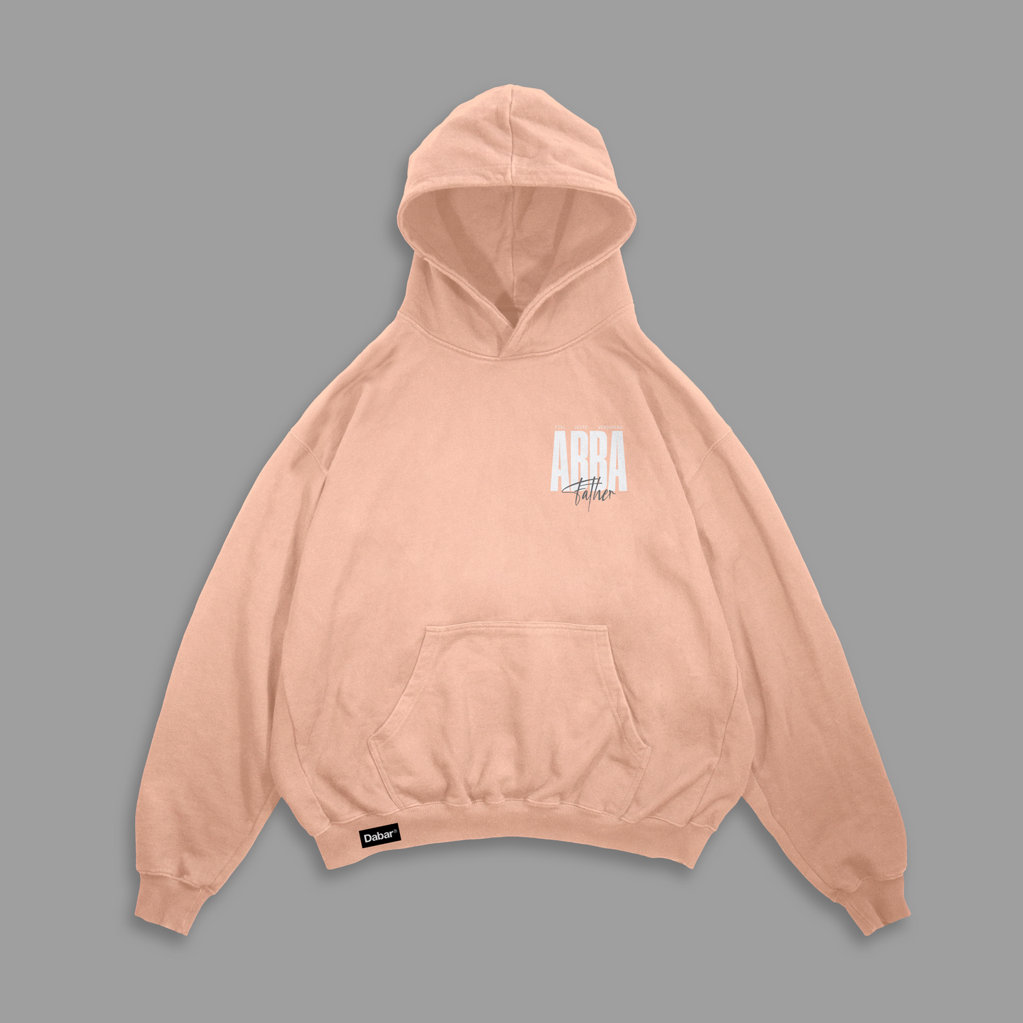 Hoodie Boxy Beige ABBA