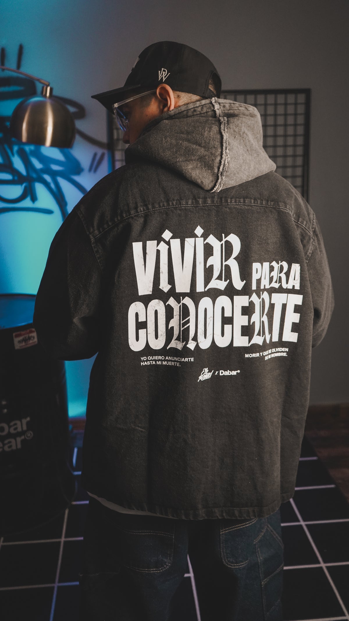 Denim Jacket ELEMENTO X DABAR "VIVIR PARA CONOCERTE" (Fit Oversize)