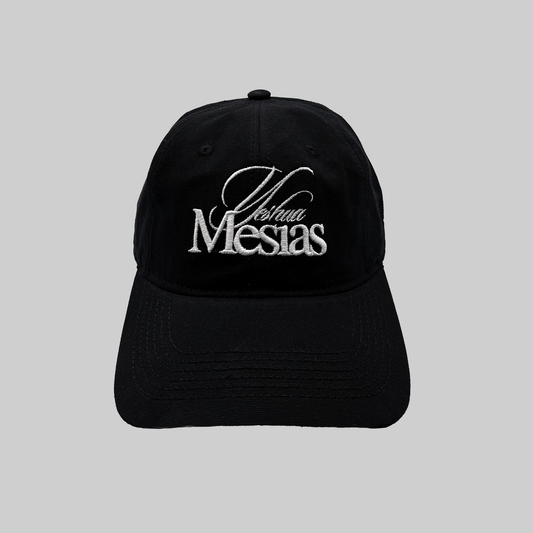 Hat Unstructured MESIAS NEGRO bordado 3D