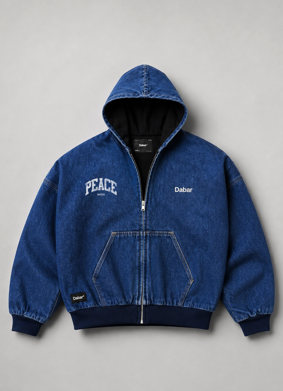 Denim Jacket Blue HEAVYWEIGHT "PEACEMAKERS" (Fit Boxy)