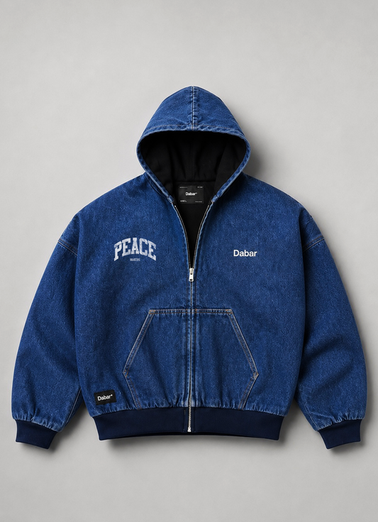 Denim Jacket Blue HEAVYWEIGHT "PEACEMAKERS" (Fit Boxy)