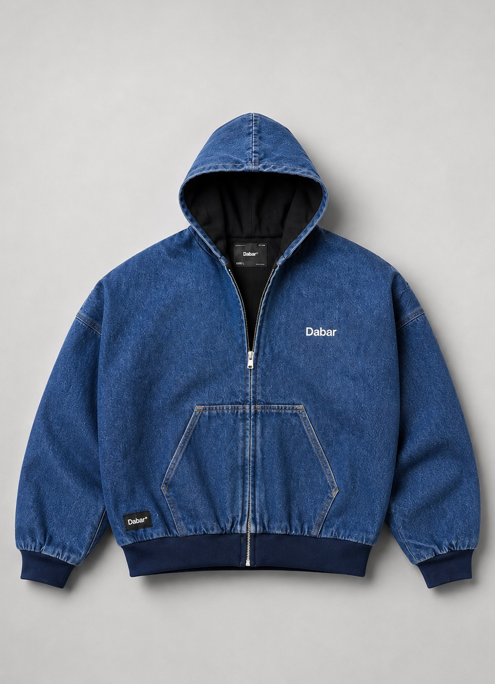 Denim Jacket Blue HEAVYWEIGHT "DABAR" (Fit Boxy)