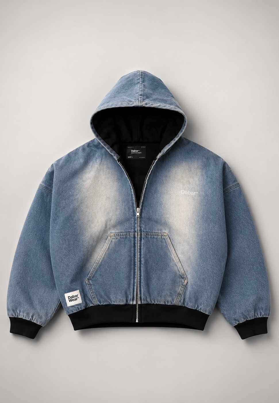 Denim Jacket Ice HEAVYWEIGHT "DABAR" (Fit Boxy)
