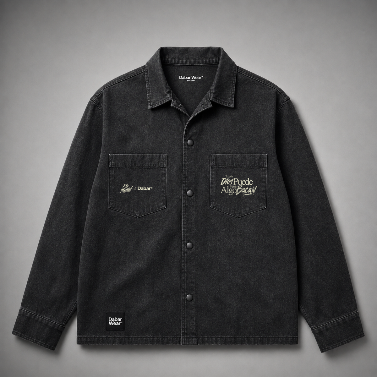 Denim Jacket ELEMENTO X DABAR "TODAVÍA DIOS" (Fit Oversize)