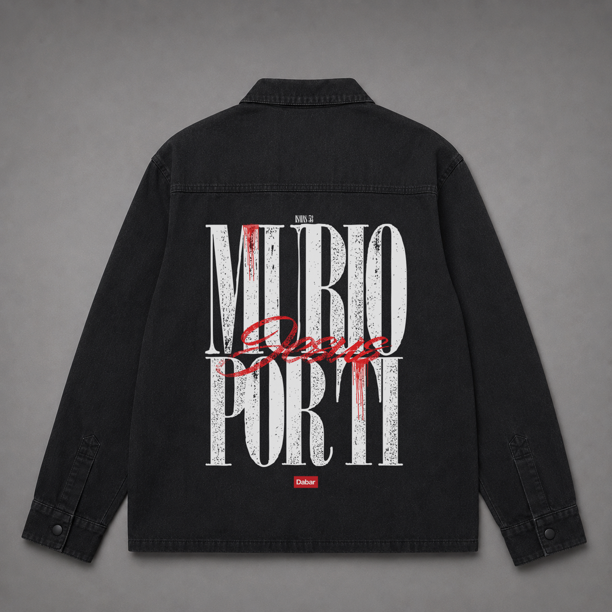 Denim Jacket "MURIO POR TI" (Fit Oversize)