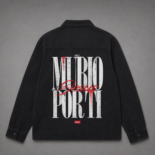 Denim Jacket "MURIO POR TI" (Fit Oversize)