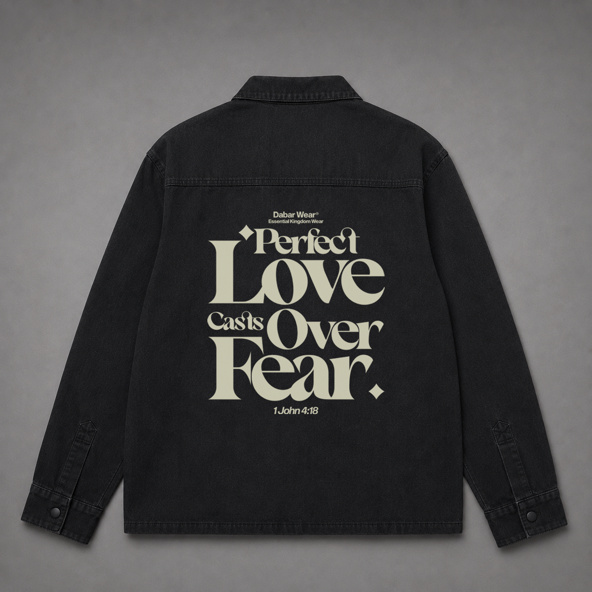 Denim Jacket "PERFECT LOVE" (Fit Oversize)