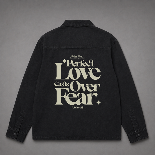 Denim Jacket "PERFECT LOVE" (Fit Oversize)