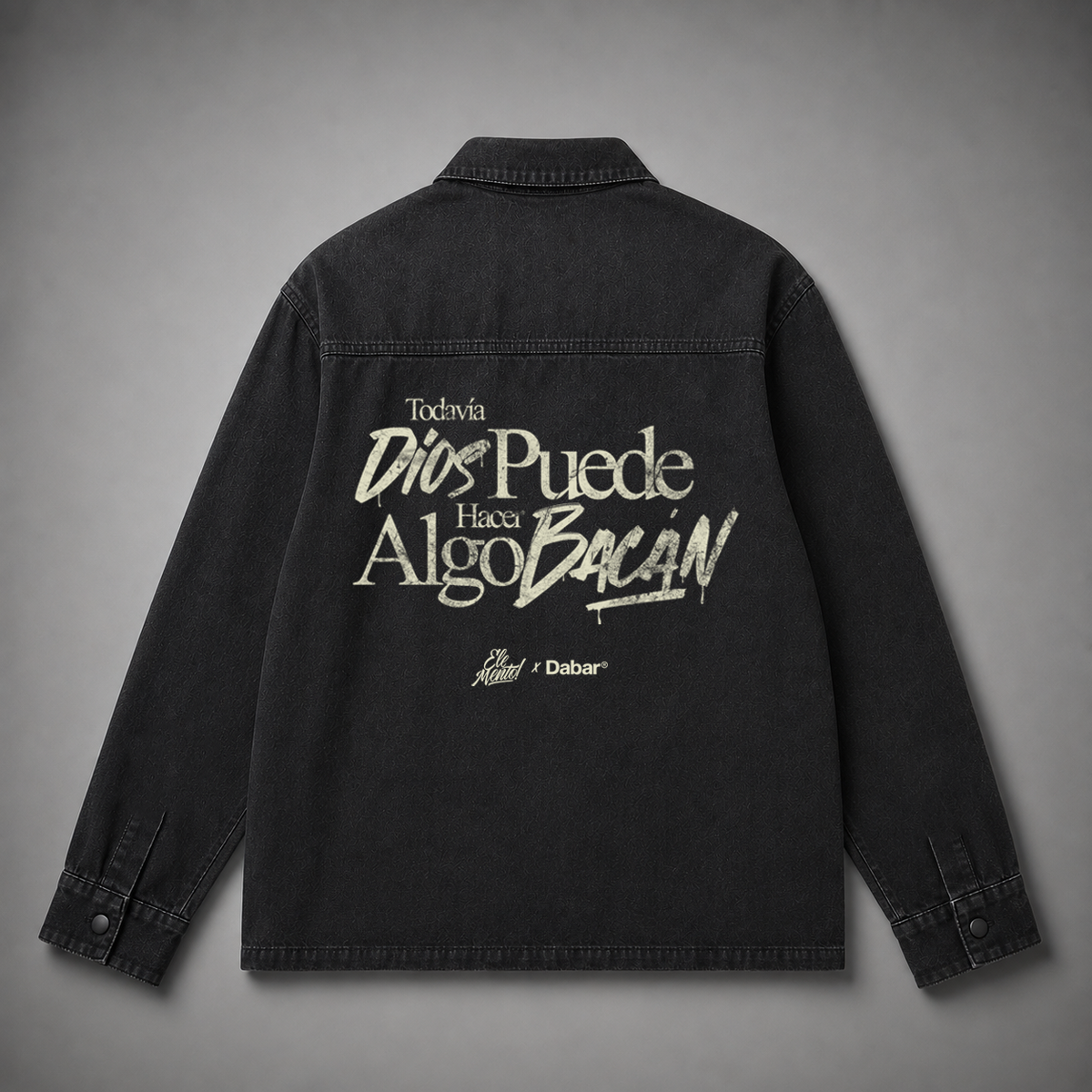 Denim Jacket ELEMENTO X DABAR "TODAVÍA DIOS" (Fit Oversize)