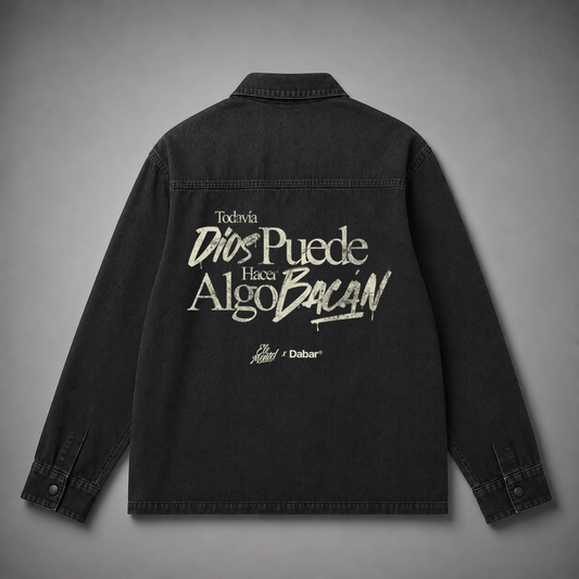 Denim Jacket ELEMENTO X DABAR "TODAVÍA DIOS" (Fit Oversize)