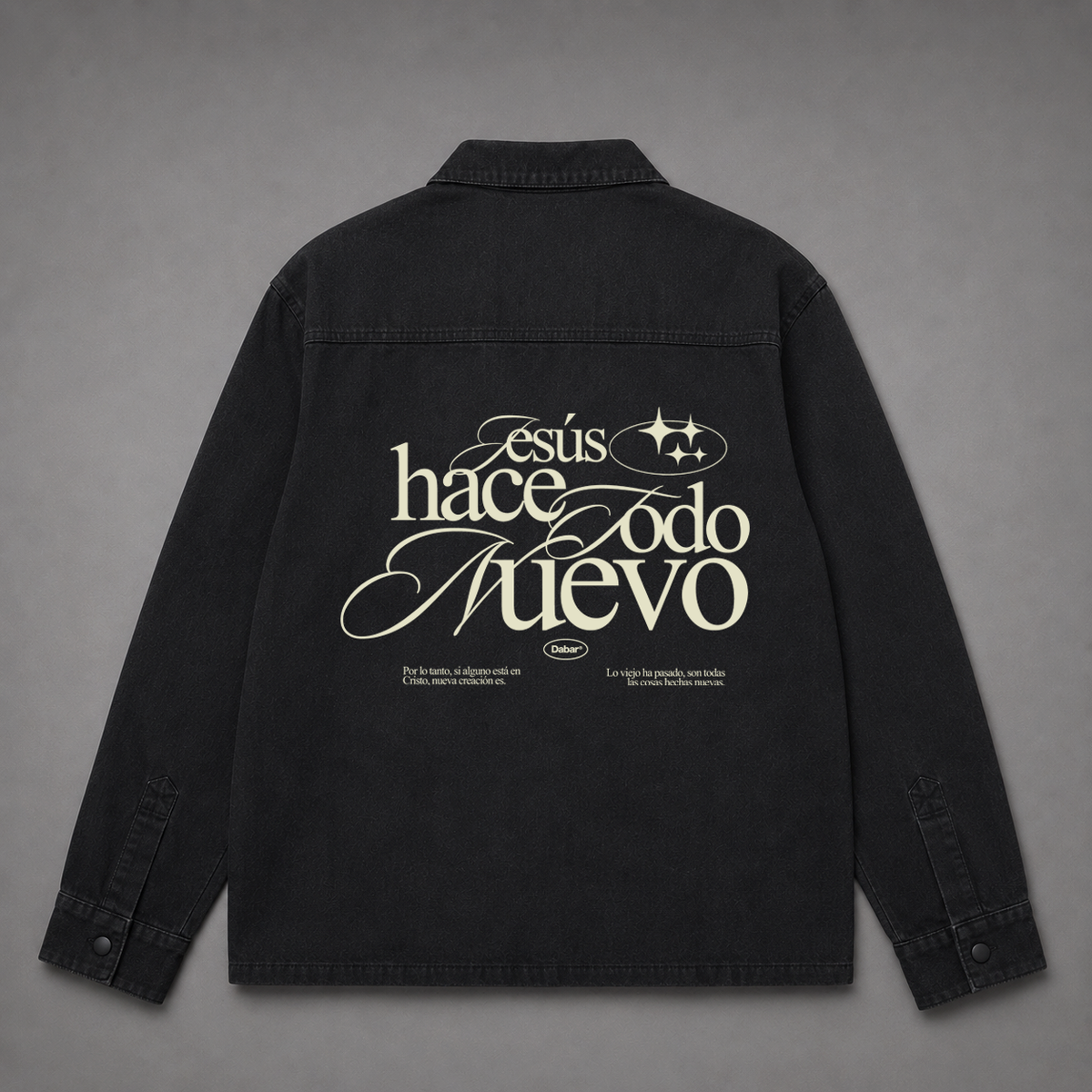 Denim Jacket "TODO NUEVO" (Fit Oversize)