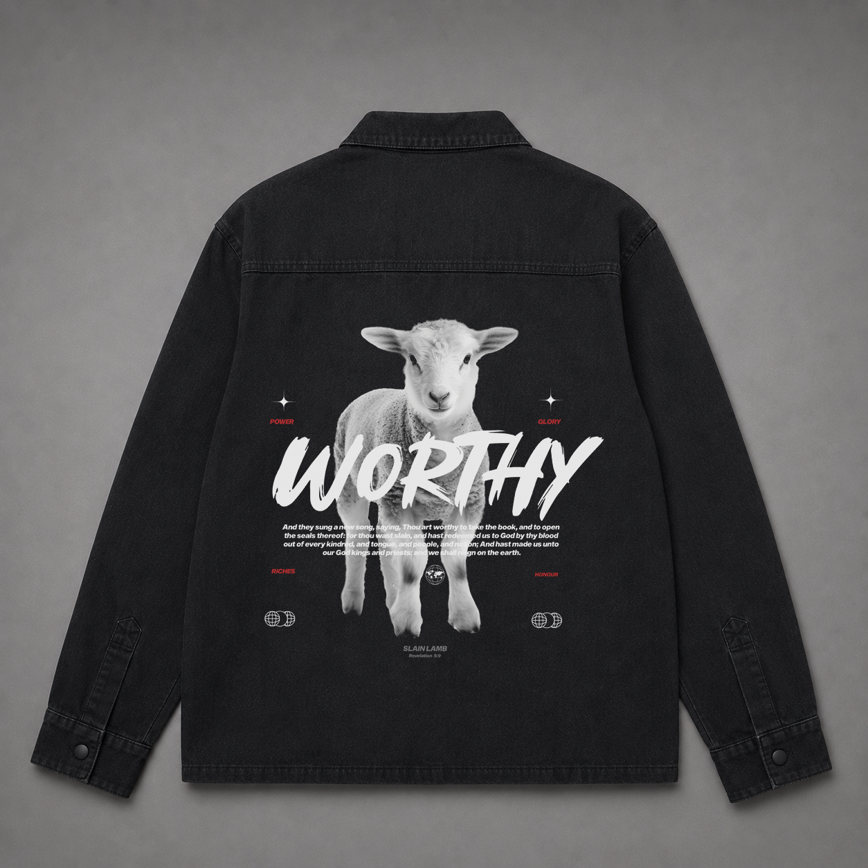 Denim Jacket "WORTHY" (Fit Oversize)