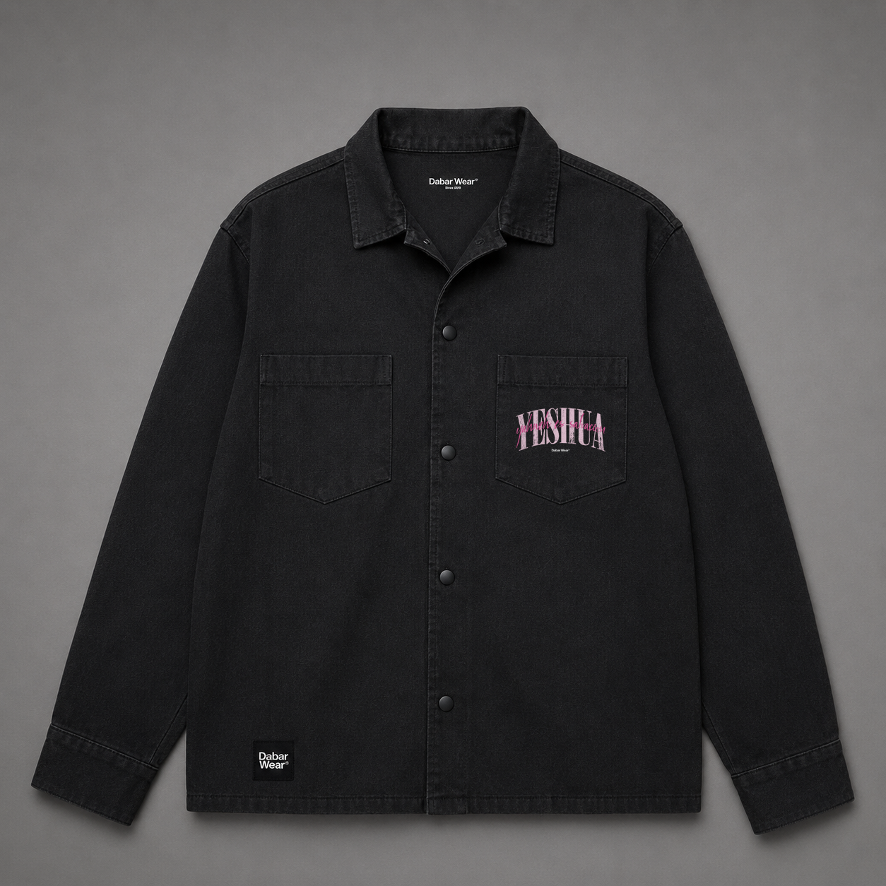 Denim Jacket "YESHUA" PINK (Fit Oversize)