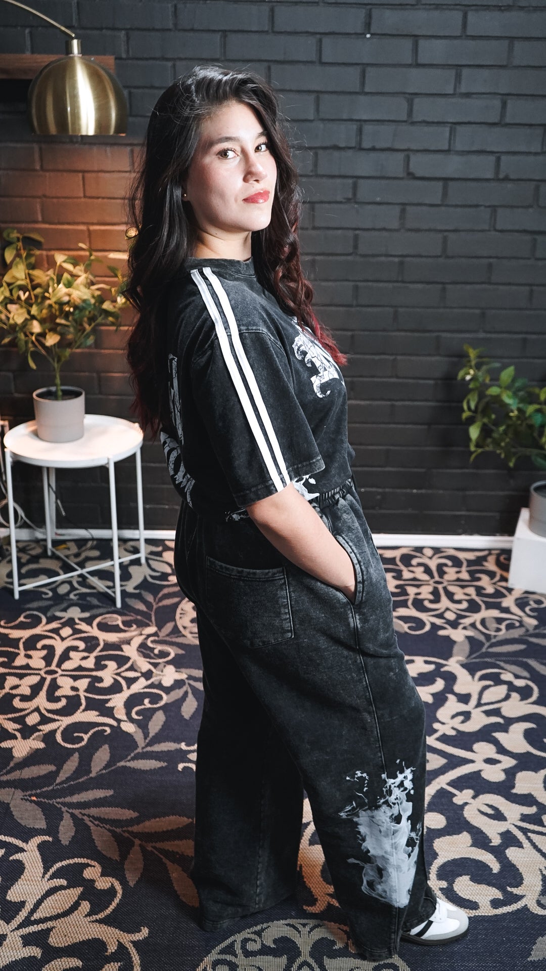 Tshirt stonewash Lines REVIVAL + Baggy Pant REVIVAL
