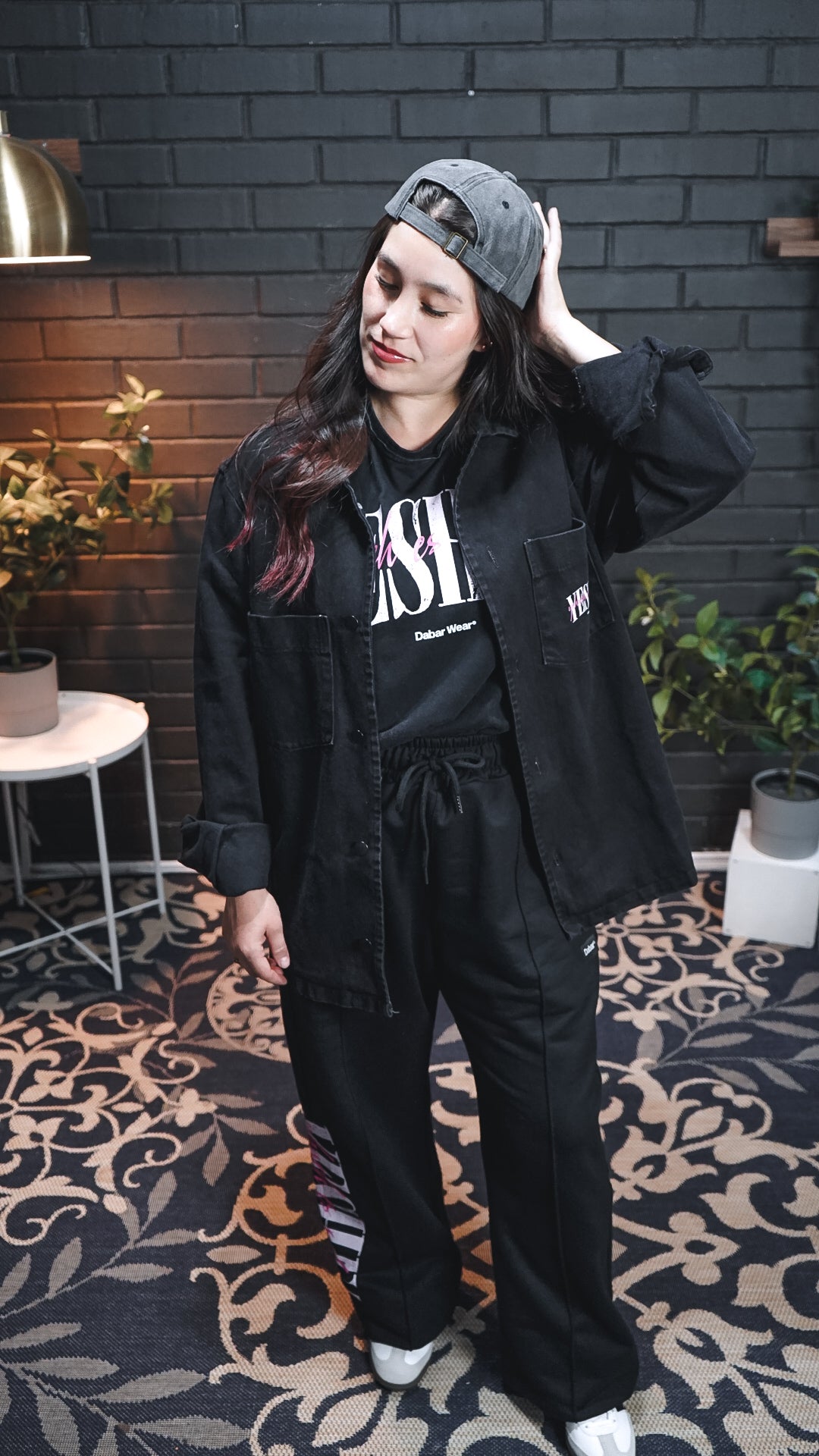 Overshirt Jeans negro Relaxed Fit YESHUA
