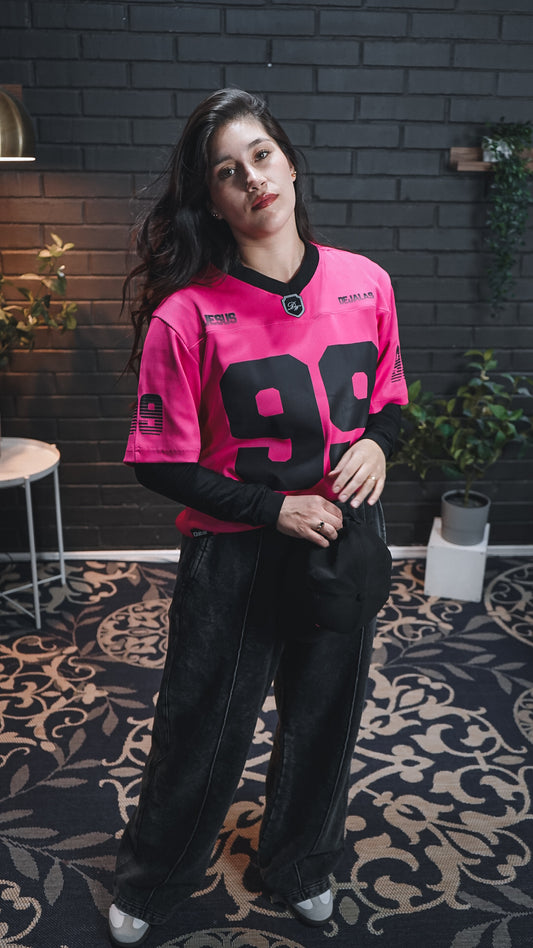 Jersey Oversize Pink + Baggy Pant Dabar
